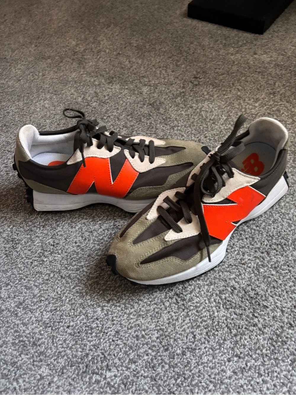 New Balance Women’s Olive, Brown & Orange Runner Sneakers